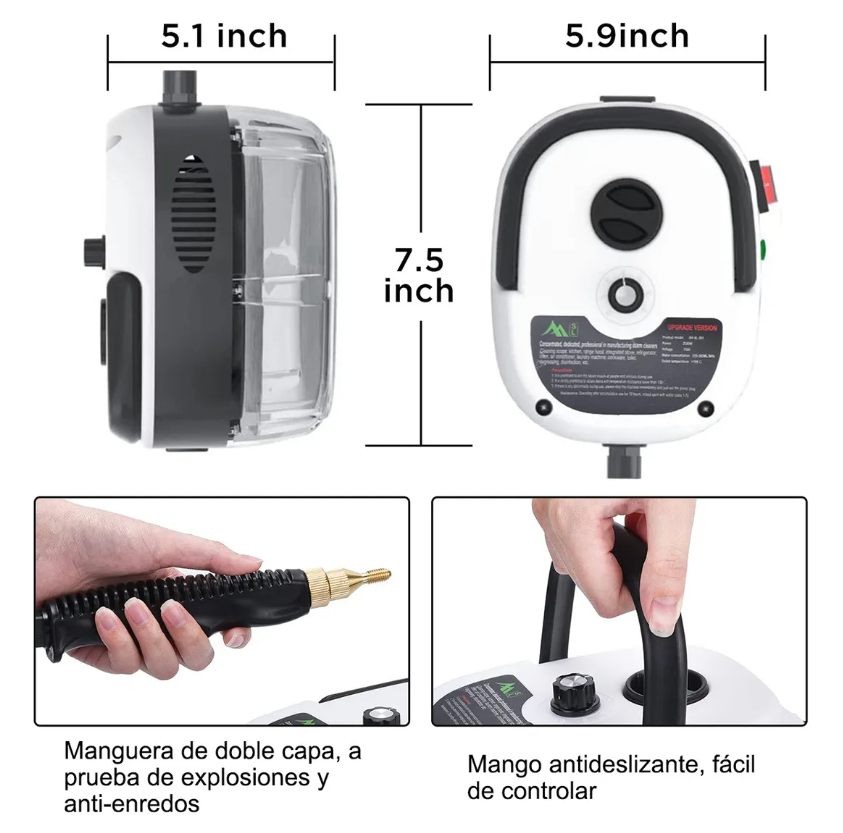 Maquina de Limpieza a Vapor Anti - Ácaros